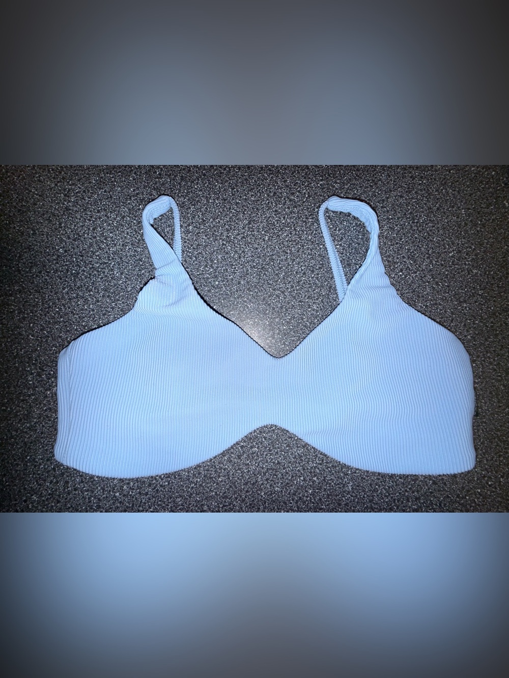 Tiger Friday Dance Bra Ribbed Light Blue Size Adult Small ** see below**